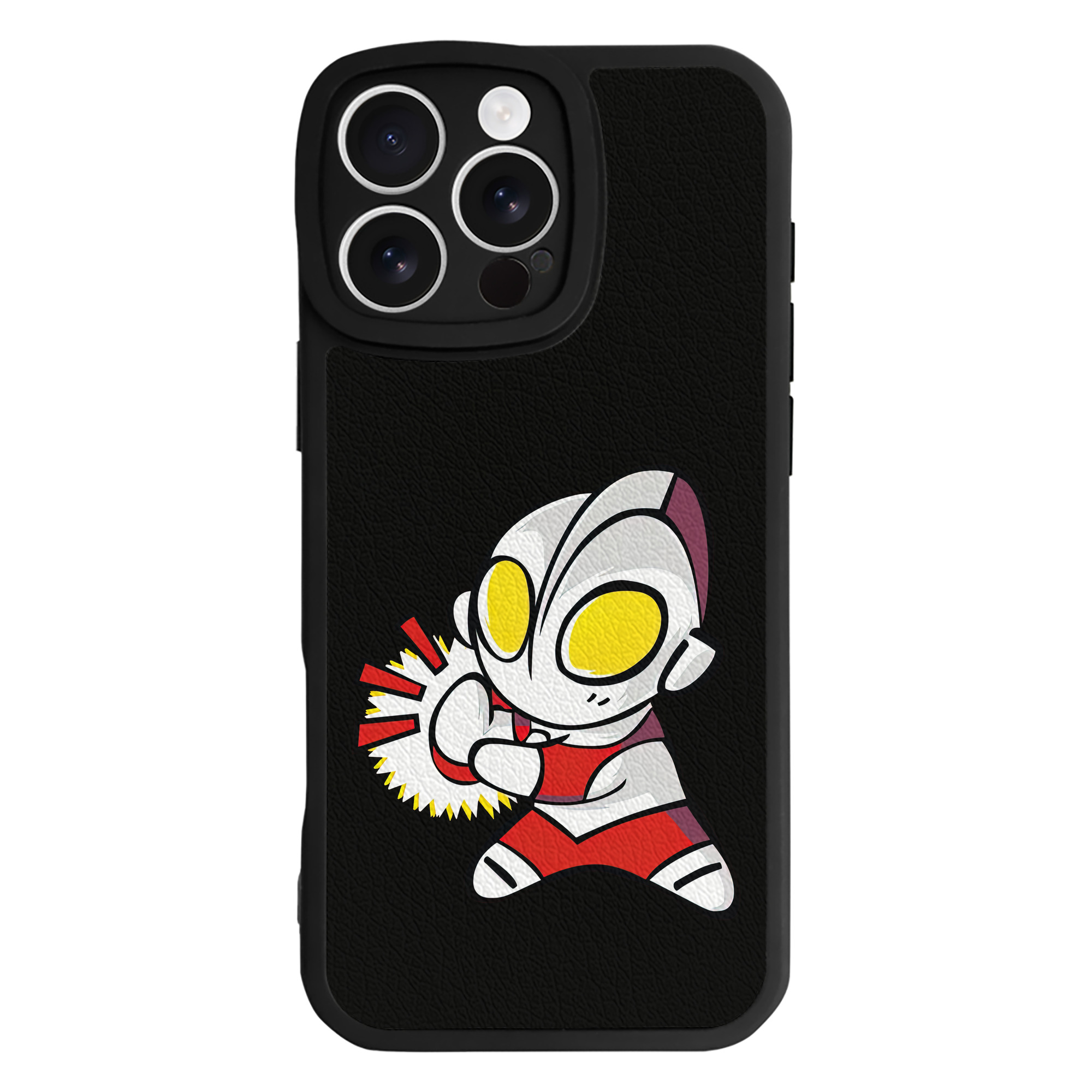 （画像用） ウルトラマン Ultraman 【iPhone 16シリーズ対応】シリコンスマホケース（レザー調） 材質：シリコン